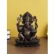 eCraftIndia Lord Ganesha on Lotus Cold Cast Bronze Resin Decorative Figurine (UBKC289)