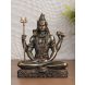 eCraftIndia Lord Shiva Padmasana Cold Cast Bronze Resin Decorative Figurine (UBKC290)