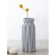 Geometrical Design Grey Ceramic Flower Vase  (VAS20374GR)