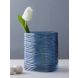 Abstract Design Glass Flower Vase in Blue Colour (VAS2039BL)