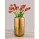 Brass Finish Hammered Iron Flower Vase 