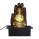 eCraftIndia Beautiful Golden Meditating Buddha Water Fountain (WF1058_GD_BR)