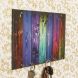eCraftIndia Abstract Theme Wooden Key Holder with 6 Hooks (WKH553)