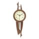 eCraftIndia Brown Vertical Wooden Wall Clock (WWCK6131_BROWN)